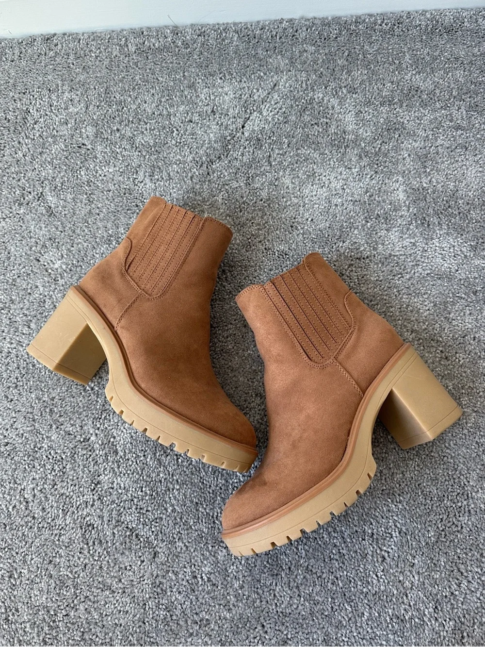 Universal Thread Cognac Suede Boots